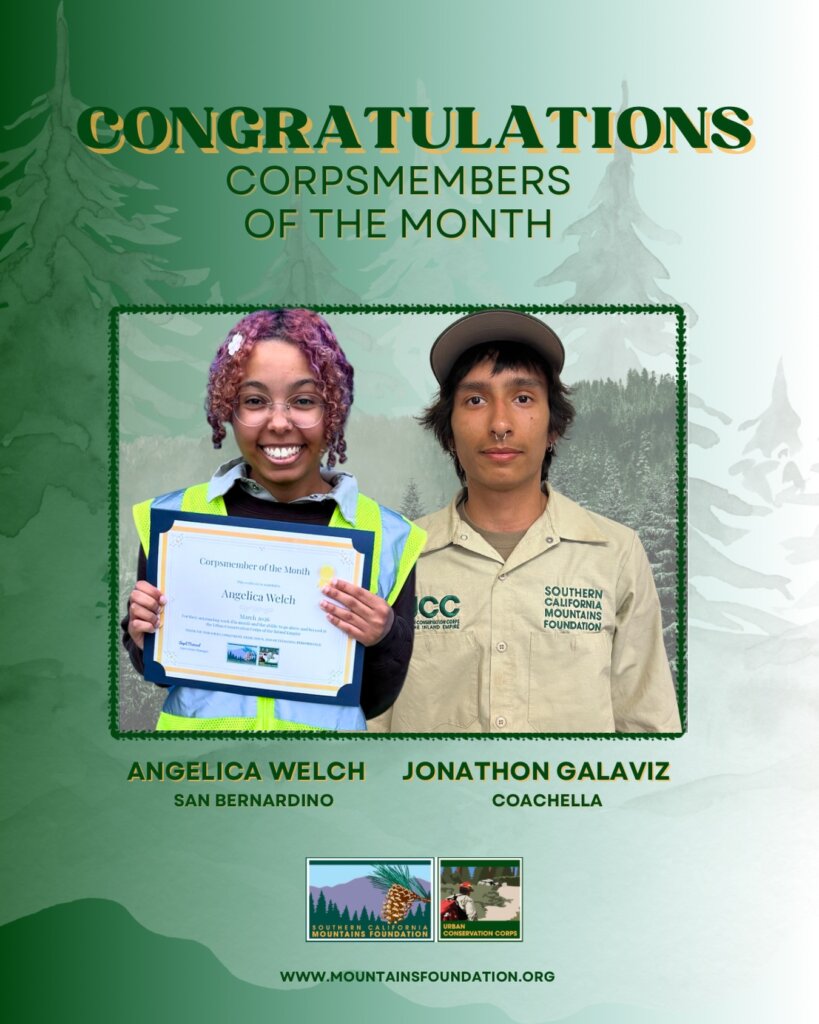 Congratulations Corpsmembers of the Month