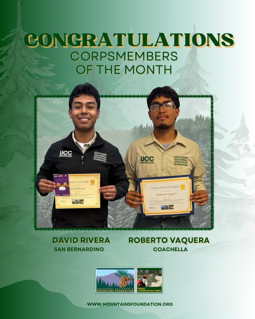 Congratulations Corpsmembers of the Month