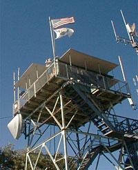 Fire Lookout on mountain top